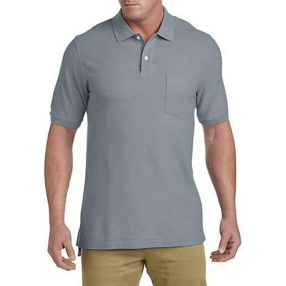 Pocket Piqué Polo Shirt Neat Gray Heather 5XL