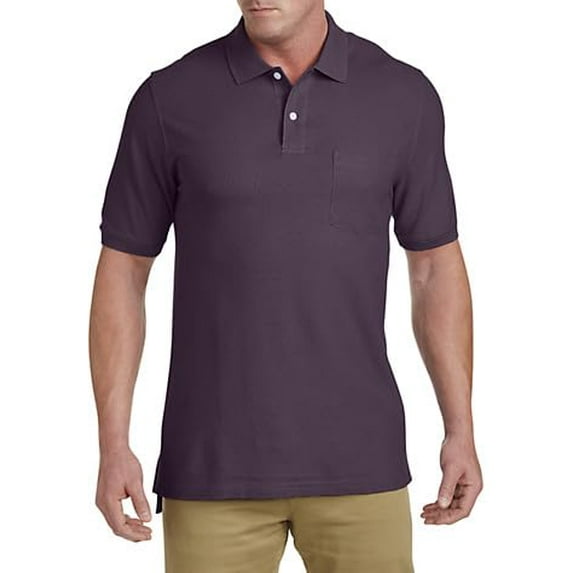 Pocket Piqué Polo Shirt Plum Perfect 3XL