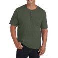 thumbnail image 1 of Slub Henley Shirt Beetle Green 4XL, 1 of 4