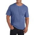 thumbnail image 1 of Slub Henley Shirt Bijou Blu Hthr 7XL, 1 of 3