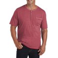 thumbnail image 1 of Slub Henley Shirt Cranberry Heather 2XLT, 1 of 4