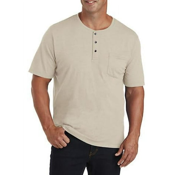 Slub Henley Shirt Peyote Heather 4XLT