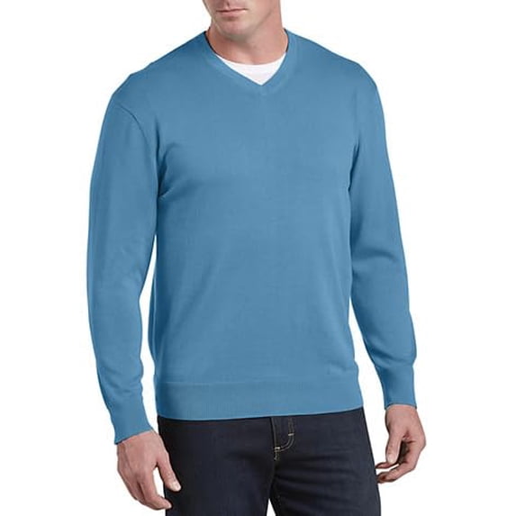 V-Neck Pullover Bluesteel 5XL