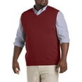 thumbnail image 1 of V-Neck Sweater Vest Merlot 5XLT, 1 of 3