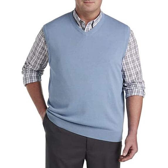 V-Neck Sweater Vest Windward Blue 3XL