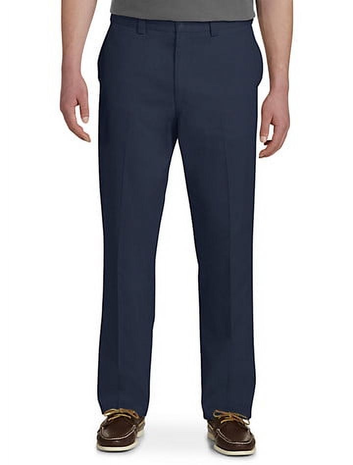 Harbor Bay by DXL Men's Big and Tall Waist-Relaxer Pants, New Navy, 58W ...