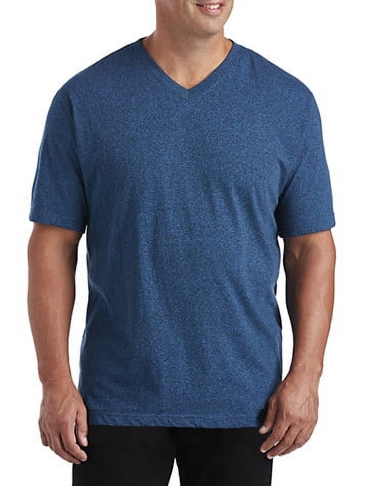 Harbor Bay by DXL Men's Big and Tall Wicking Jersey V-Neck Tee Shirt ...