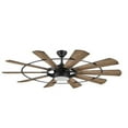 thumbnail image 1 of Harbor Breeze 60-Inch Matte Black Ceiling Fan with LED Light & Remote Control, 1 of 3
