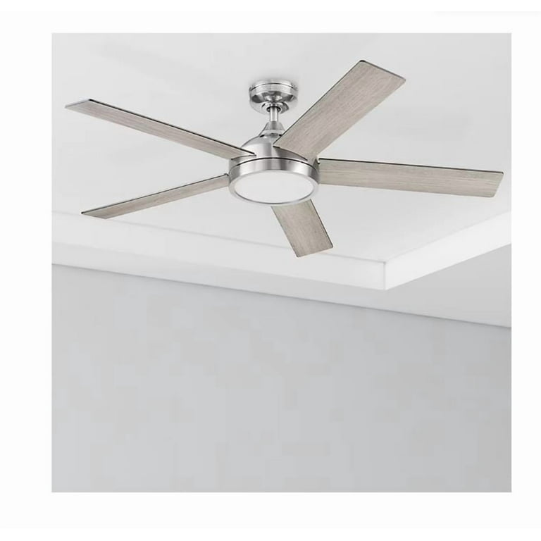 Harbor Breeze Camden 52-Inches Brushed Nickel with Driftwood