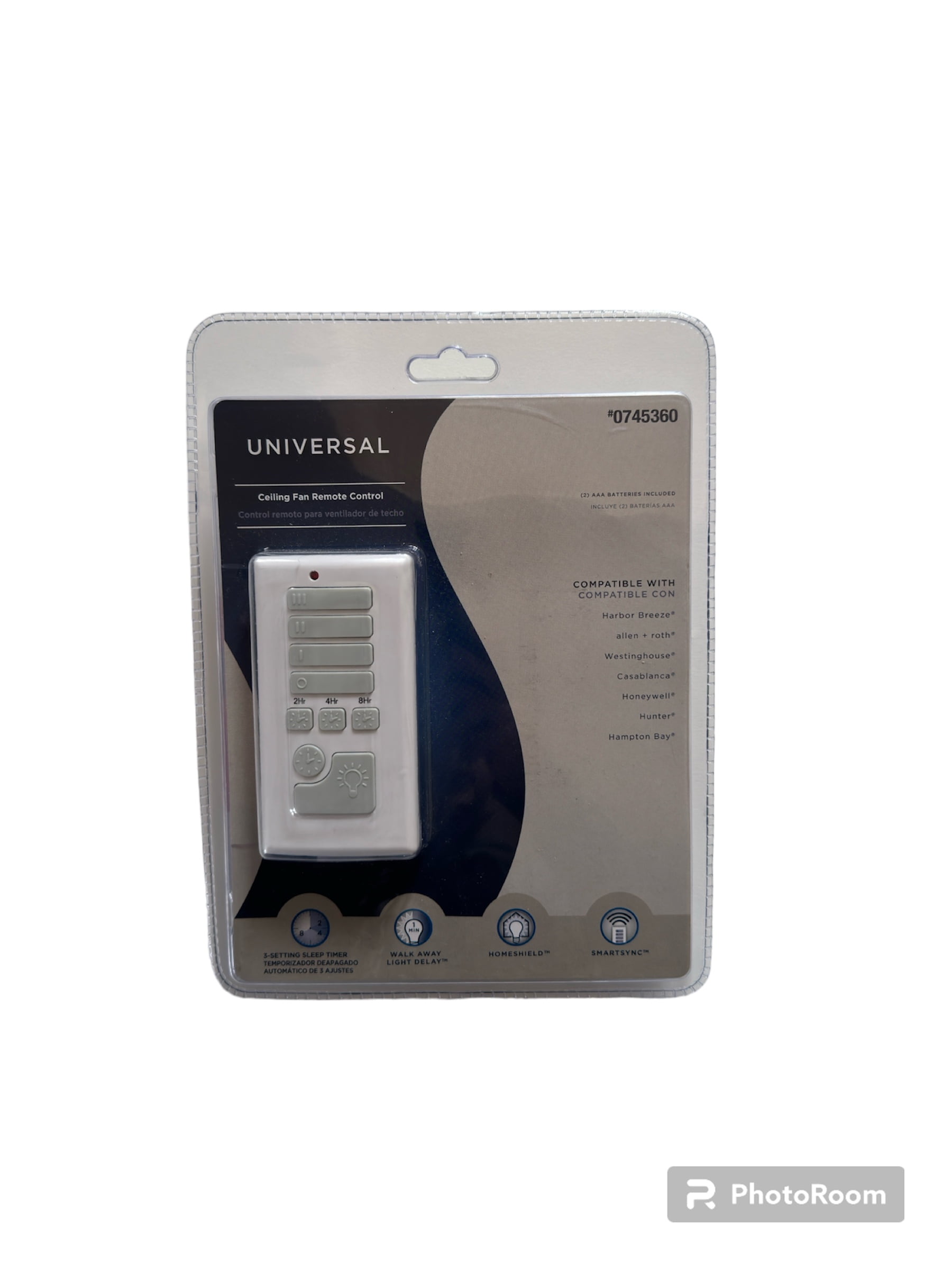 Harbor Breeze OffWhite Handheld Universal Ceiling Fan Remote Control