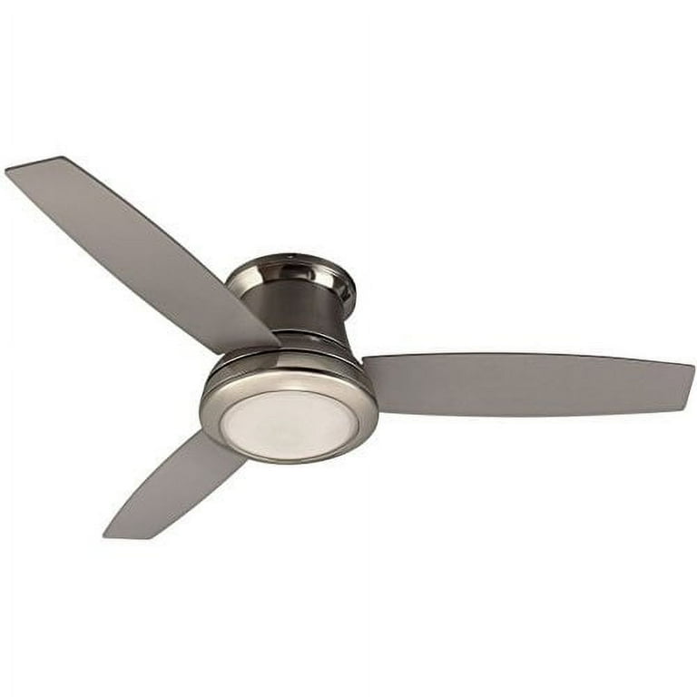 Harbor Breeze Sail Stream 52-in Brushed Nickel LED Indoor Flush Mount Ceiling Fan with Light Kit and Remote (3-Blade) Harbor Breeze Sail Stream 52-in Brushed Nickel LED Indoor Flush Mount Ceiling Fan with Light Kit and Remote (3-Blade)