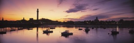 Harbor Cape Cod MA Canvas Art - Panoramic Images (36 x 12)