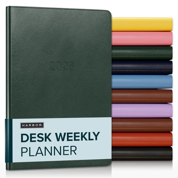 Harbor Desk Weekly Planner 2026 - Leida Pine - 8x5.5"