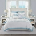 thumbnail image 1 of Harbor House 3-Piece PALMETTO BAY Comforter Set,  white/blue,Embroidered, 1 of 5