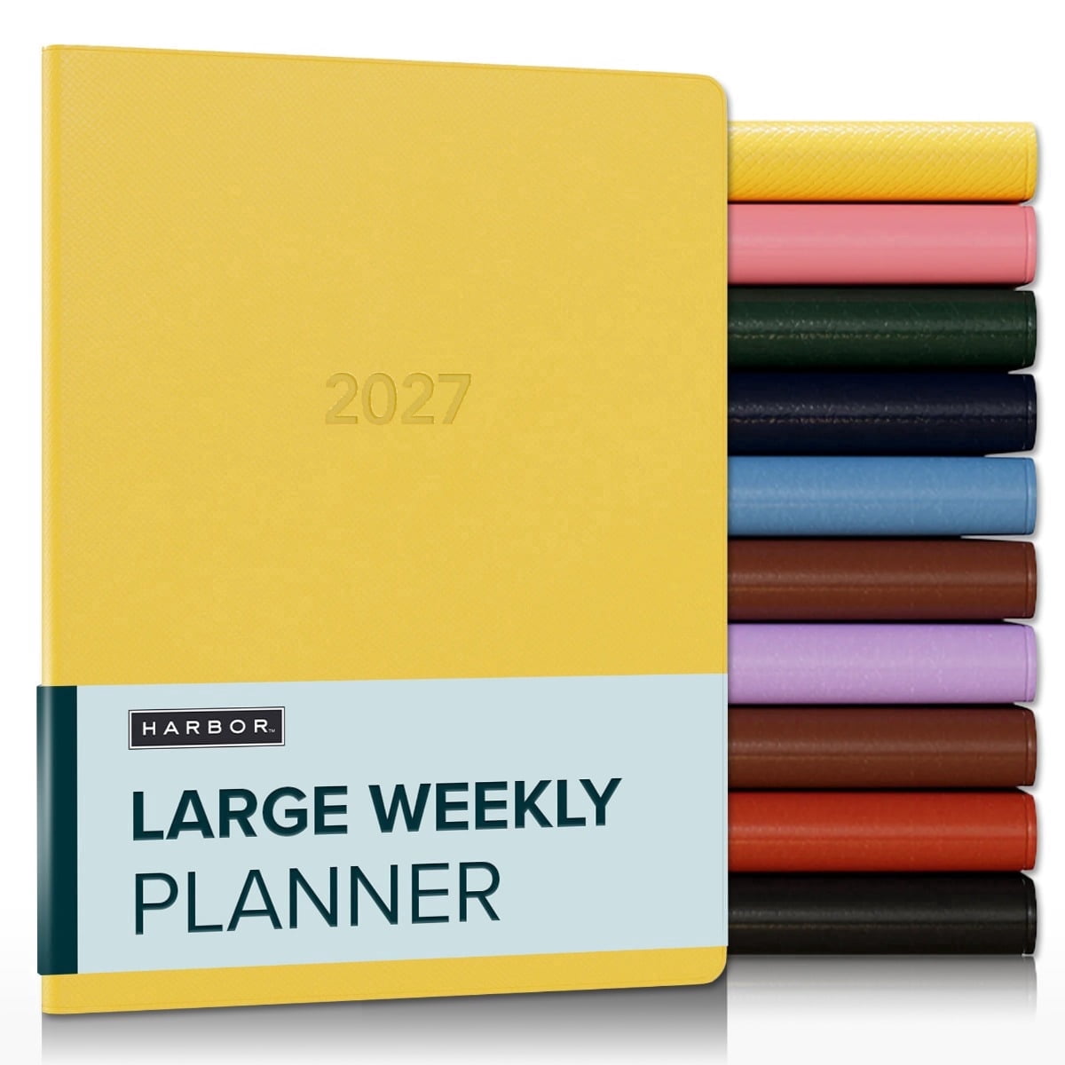 Harbor Large Weekly Monthly Planner 2027, Calendar Planner & Notebook - Durable Faux Leather, 192 Pages, Softcover & Book Bound - - Key West Sundance - 9.75x7.5"