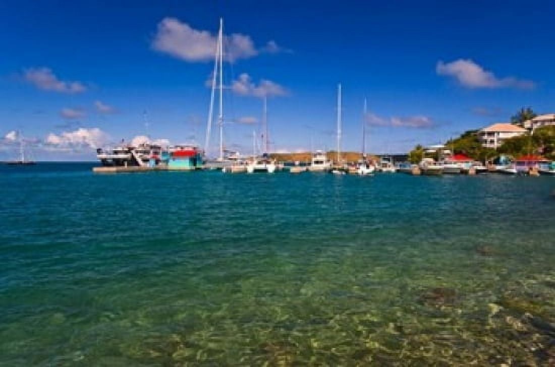 Harbor Leverick Bay Resort and Marina BVI Canvas Art - Joe Restuccia III DanitaDelimont (41 x 27)