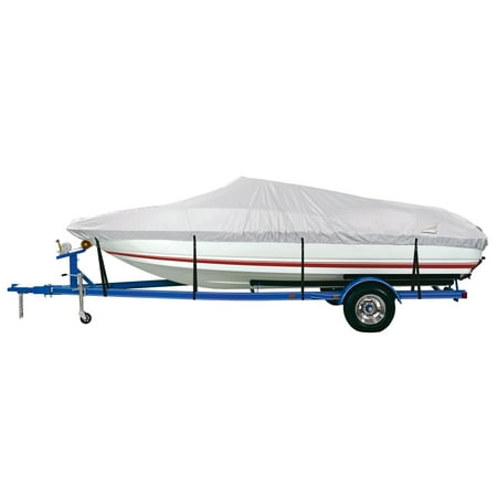 Harbor Master 150-Denier Polyester Water-Resistant Boat Cover, Gray, Model B