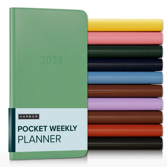 Harbor Pocket Weekly Planner 2026 - Cambridge Jade - 6x3.25"