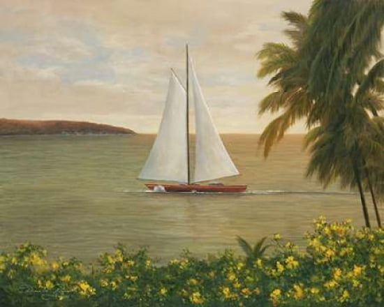 Harbor Sunset Canvas Art - Diane Romanello (24 x 30)