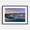 thumbnail image 1 of The Harbor at Sunset, Santa Barbara - Santa Barbara California Photography Harbor Boat Nautical Seascape Sunset Coast Maritime Black Framed Wall Art Print 20 x 30 inches, 1 of 4