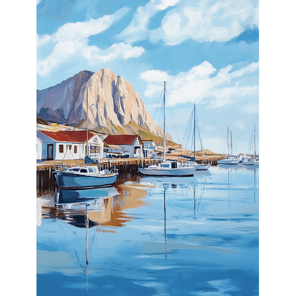Harbor View Sailboats Canvas Wall Art Perfect for Living RoomOffice Dining Room and Kitchen Decoration