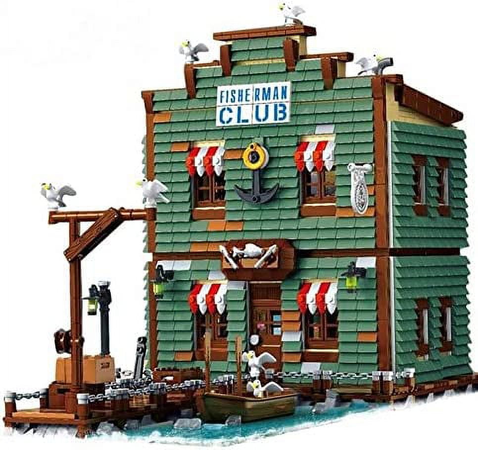 Harbortown Fishing Club Shop Modular Building Blocks Toy Bricks