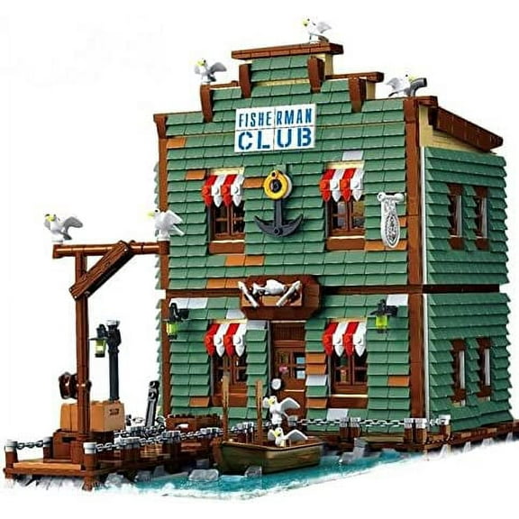 Harbortown Fisherman Club Building Blocks Set | General Jims Toys & Bricks | GJ-FC