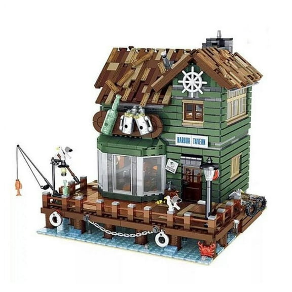 General Jim's Toys & Bricks Harbortown Tavern Modular City Building Blocks, 3,103 Pieces