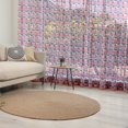 thumbnail image 1 of Harbour Stripe Tulle Curtains with Rod Pocket, Blue Anchors on Horizontal Paintbrush Stripes Marine Graphic, Sheer Drape for Wedding Party 2 Panels, 7 Sizes, Dark Blue Magenta White, by Ambesonne, 1 of 3