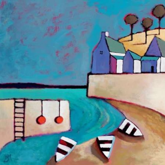 Harbour View Canvas Art - Derek Melville (24 x 24)