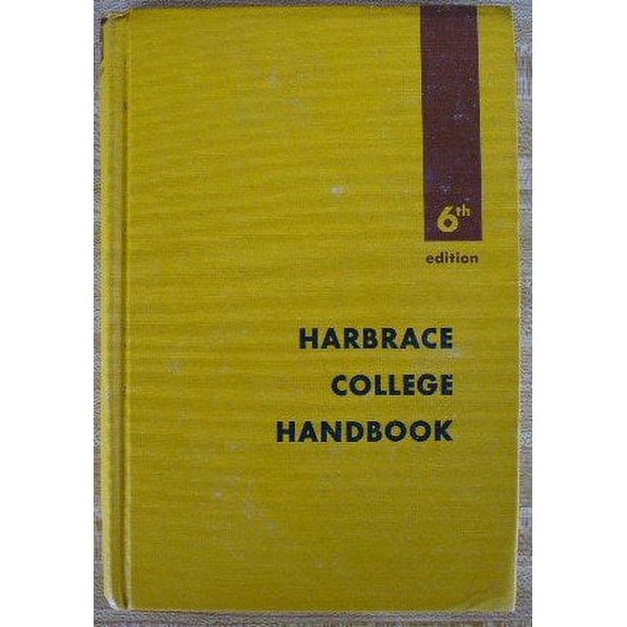 Pre-Owned Harbrace college handbook Paperback