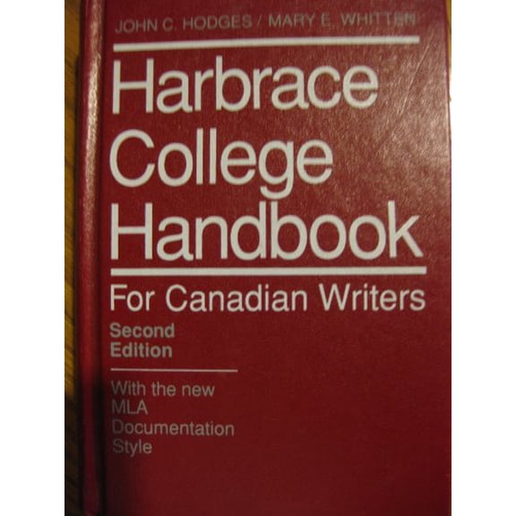 Pre-Owned Harbrace College Handbook for Canadian Writers Paperback