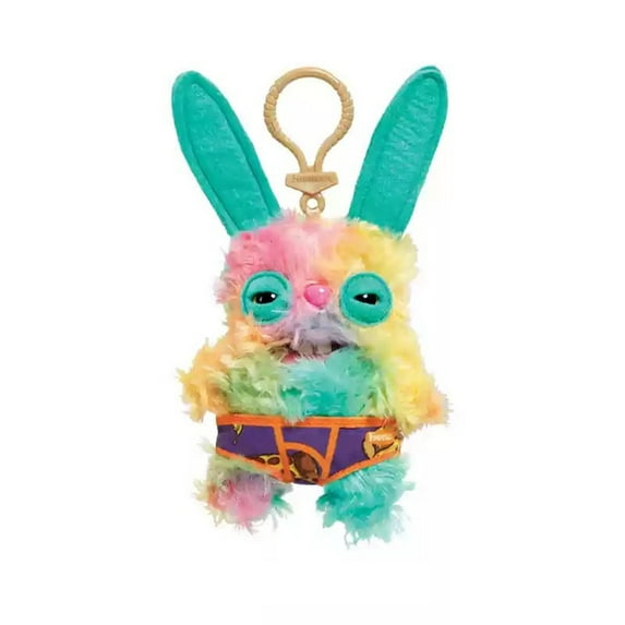Harbrot Fugg-ler Keychain, 5" Fugg-lers in Toys Rabid Rabbit Plush Stuffed Animals Teeth Monsters Doll Second Generation Key Chain, Fugg-lers for Kids as Birthday Christmas Gifts, Rabid Rabbit - Multi
