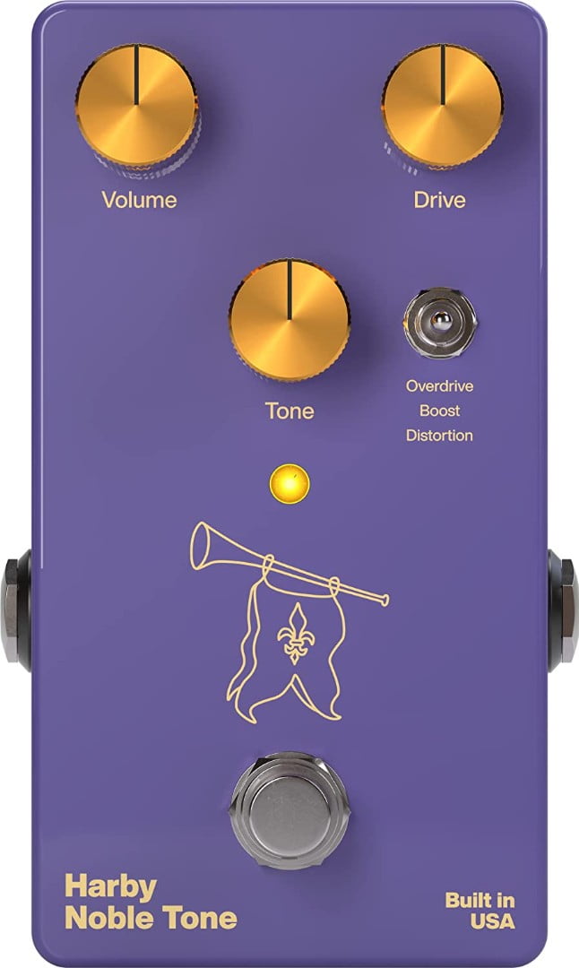 Harby Pedals Nobel Tone OD/Boost/Distortion Guitar Effect Pedal Made in USA NEW