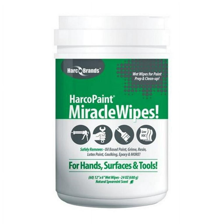 Harco Paint 3263 60 Count Miracle Wipes 