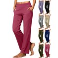 thumbnail image 1 of Harcomeey Casual Sports Pant Women High Waisted Yoga Pant Elastic Casual Work Golf Trousers, 1 of 8