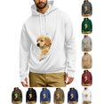 thumbnail image 1 of Harcomeey Men Hooded Sweatshirt With Big Pockets Oversized Pullover Walking Outdoor Comfort Street, 1 of 8