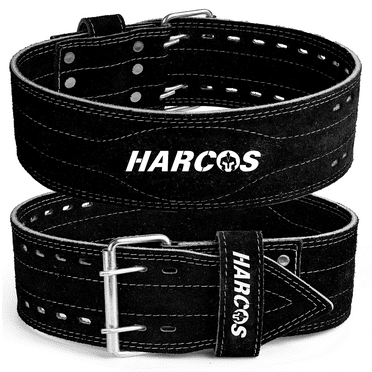 Harcos Genuine Leather Unbreakble, non tearable 8mm Heavy Gym Belt for Men & Women Workout Deadlift Belt for Gym Suede Powerlifting Weight Lifting for Heavy Workout gym belt
