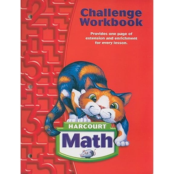 Pre-Owned Harcourt Math: Challenge Workbook Grade 2 (Paperback) 0153365048 9780153365041