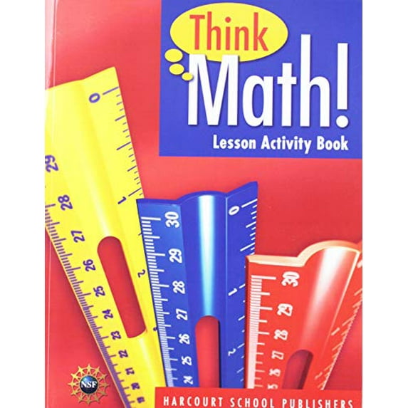 Pre-Owned Harcourt School Publishers Think Math: Lesson ACT Book Grade 4 2008 Paperback