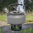 thumbnail image 1 of Hard Alumina Portable Camping Kettle – 1.1L Light Outdoor Water Kettle with Foldable Heat-Insulating Handle for Hiking Backpacking and Travel, 1 of 9