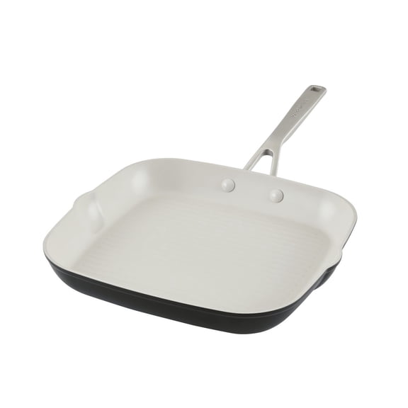 Hard Anodized Aluminum Ceramic Nonstick Grill Pan, 11.25 Inch