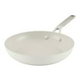 thumbnail image 1 of KitchenAid Hard Anodized 10 Inch Ceramic Nonstick Frying Pan, Oven Safe to 500°F, Porcelain White, 1 of 8