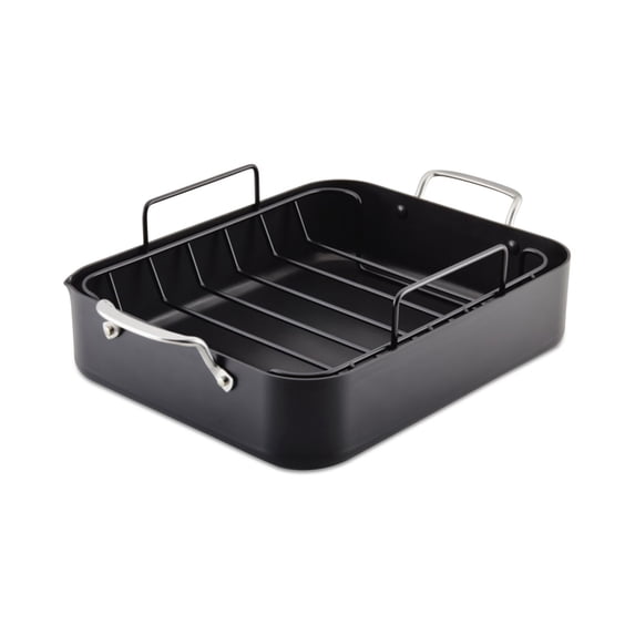 Hard - Anodized Roaster & Rack Set