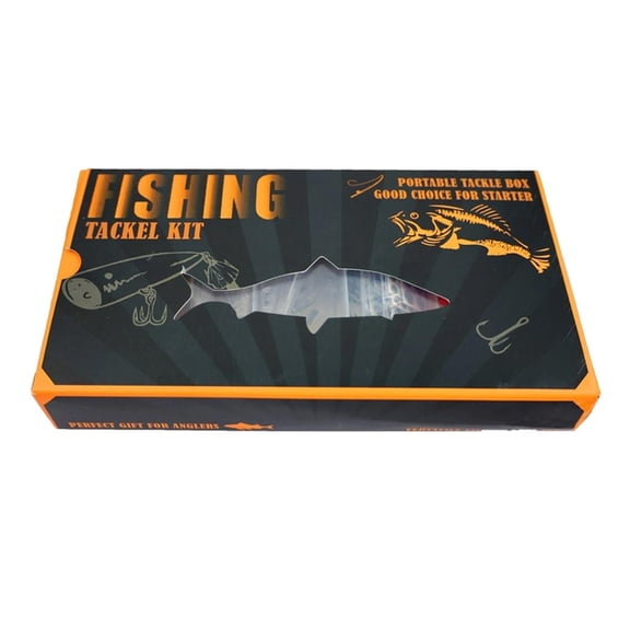 Hard Baits Set Lure Making Supply Fishing Tackle Crankbaits Set Include Hook Split Rings Lure Eye Sticker