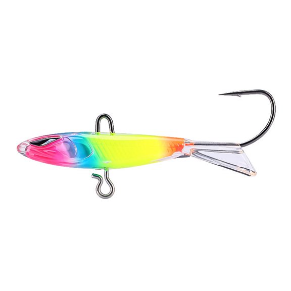 Hard Body Fishing Lure for Cold Water Use, 6.5cm Balanced Gear, Clear Tail Fin, 10g Jigging Tackle, Portable Storage