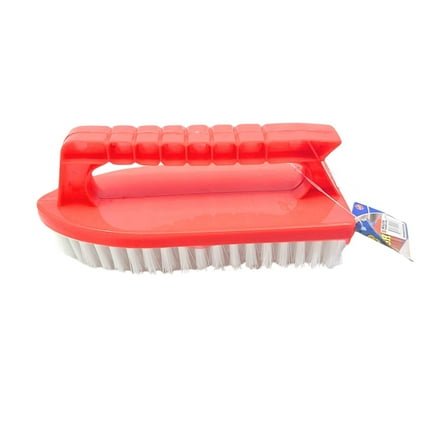 Hard Bristle Plastic Iron Style Scrub Brush : 1CT