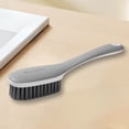 thumbnail image 1 of Hard Bristle Shoe Brush - Home Shoe Washing Tool for Cleaning Sports Shoes, Leather, Casual Sneakers - Plastic, Gray Scrub Brush with Handle - Portable, Easy Grip & Hanging Design, 1 of 6