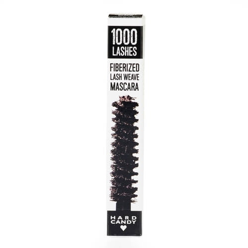 Hard Candy 1,000 Lashes Fiberized Color Mascara, 0280 Midnight Black, 0