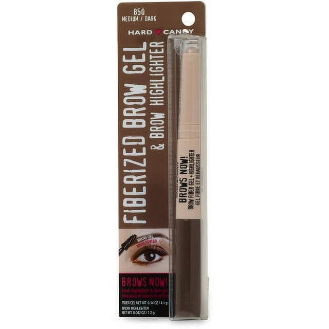 Hard Candy Brows Now! Gel & Highlighter, 0850 Medium Dark, .182 oz